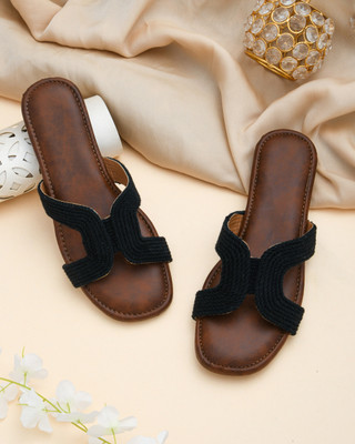 AMAZING TRADERS Women Flats(Black , 7)
