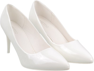 METRO Women Heels(White , 5)