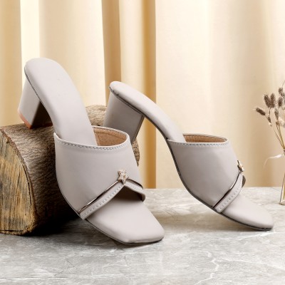 Paduki Women Heels(Grey , 7)