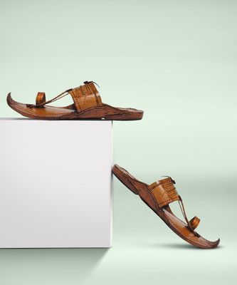 Kolhapuri Men Sandals(Tan , 11)