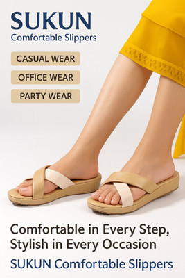 SUKUN Women Heels(Beige , 4)