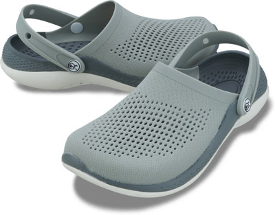 Zylo Men Clogs(Grey, White , 9)