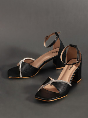 Dressberry Women Heels(Black , 5)