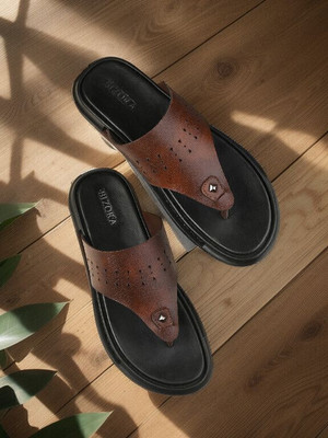 BIZORA Men Sandals(Brown , 11)