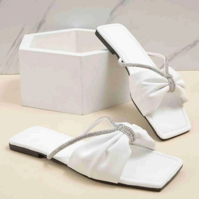 zadzed Women Flats(White , 5)