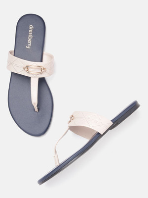 Dressberry Women Flats(Off White , 4)