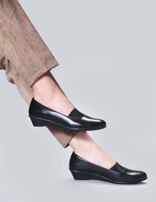 TRYME Women Bellies(Black , 6)