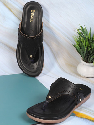 Denill Women Flats(Black , 8)