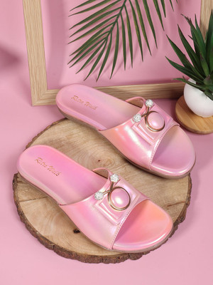 Retro Walk Women Wedges(Pink , 7)