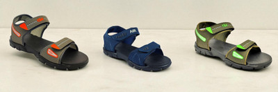 Classica Men Sandals(Grey, Orange, Blue, Olive , 6)