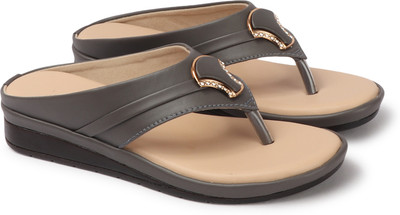 SHOETAG Women Flats(Grey, Beige , 3)