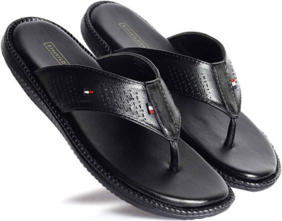 house of common Men Sandals(Black , 7)