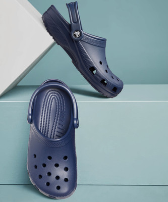 CROCS Classic Men Clogs(Blue , 4)