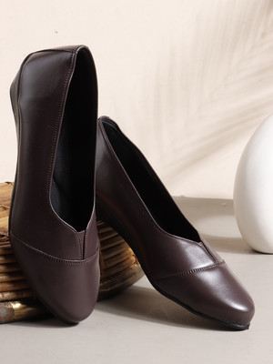 STYLE BUY STYLE Bellies For Women(Brown , 8)