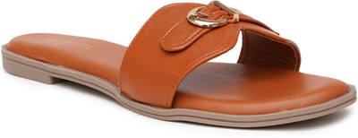 PLANET WALK Women Flats(Tan , 3)