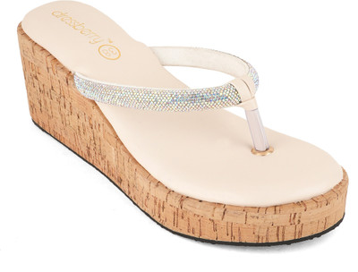 Dressberry Women Heels(Off White , 5)