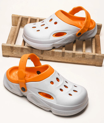 BERSACHE Men Slippers(Orange , 8)