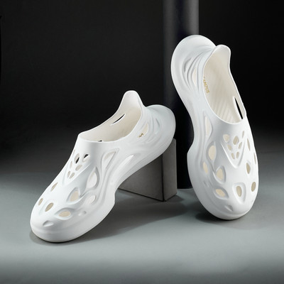 CAMPUS GC-4024 Men's Slippers | Stylish Design and Lightweight EVA Built | Slip-On Men Clogs(White , 11)