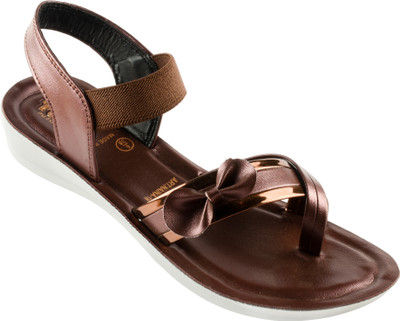 PODDAR Women Flats(Brown , 6)