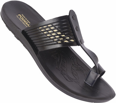 PODDAR Men Sandals(Black , 6)