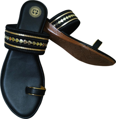 kinggalaxy Women Flats(Black , 7)