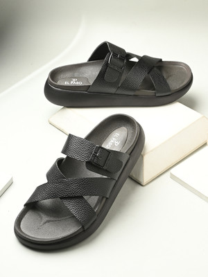 El Paso Men Sandals(Black , 9)