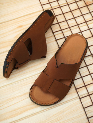 TARKIZ Men Sandals(Tan , 6)