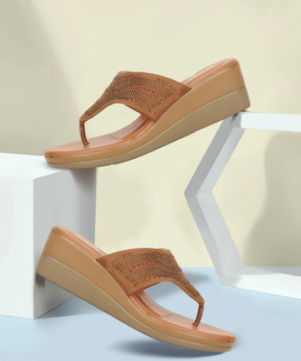 Bata Women Heels(Tan , 4)