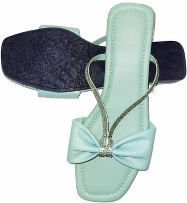 XiZUii Women Flats(Green , 6)