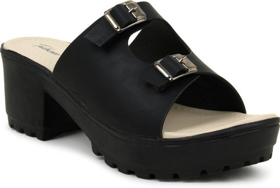 Todhwear Women Heels(Black , 7)