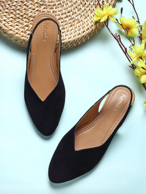 Kenila Women Flats(Black , 7)