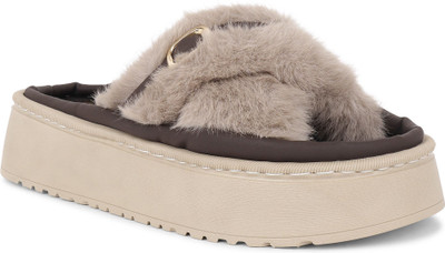 Cassiey Women Heels(Grey, Brown , 8)
