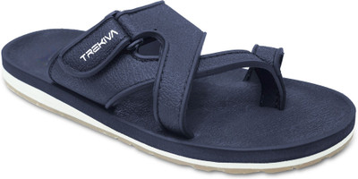 TREKIVA Premium Slippers Trendy Comfortable Flexible & Durable, Anti-Skid| TFG-1045 Men Sandals(Navy , 6)
