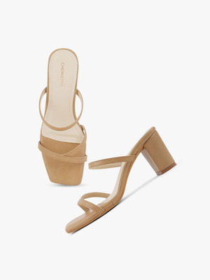 CHEMISTRY Women Heels(Beige , 3)