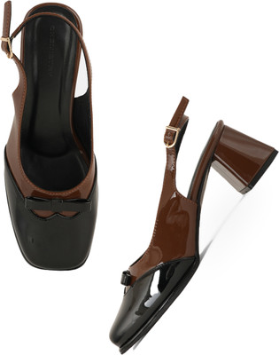 CHEMISTRY Women Heels(Brown , 5)