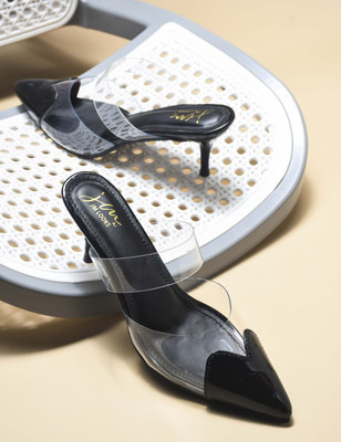 jm looks Women Heels(Black , 3)