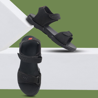 unishine Men Sports Sandals(Black , 6)