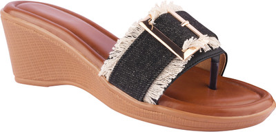 TRYME Women Heels(Black , 8)