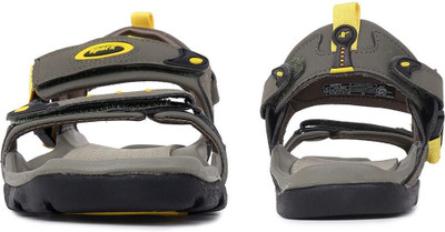 Sparx SS 502 Men Sandals(Olive, Yellow , 9 UK/India)