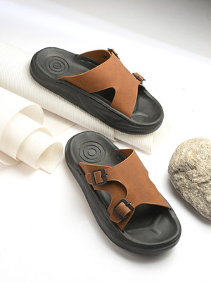 Franxtar Men Casual(Tan , 6)