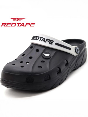 RED TAPE Men Clogs(Black , 11)