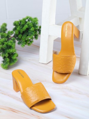 Global India Women Yellow Heels