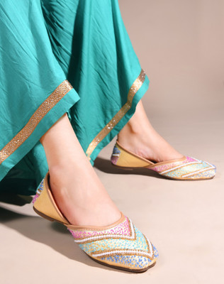 Hitway Women Bellies(Gold , 7)