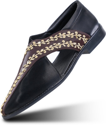 monkstory Men Casual(Black , 12)