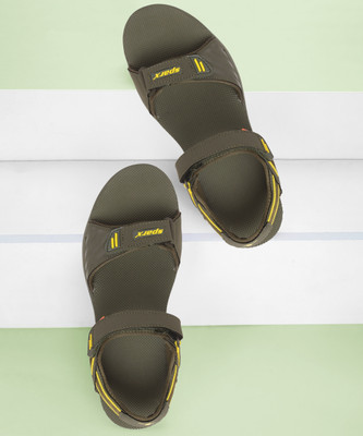 Sparx Men SS-486 Olive, Yellow Casual Sandal For Rs. 419 @ 51 %