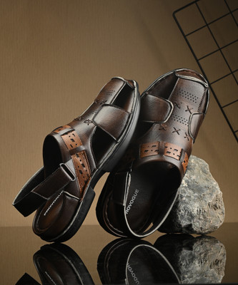 PROVOGUE Trendy And Stylish Super Comfortable Sandals For Daily Casual And Ethnic Wear Men Sandals(Brown , 9)