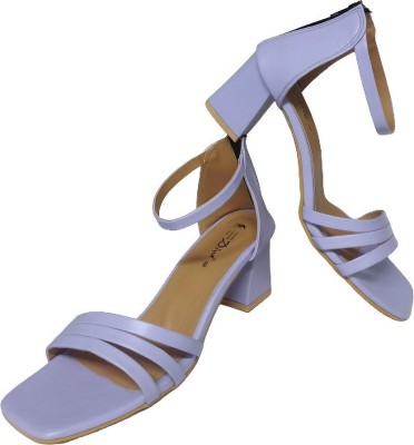 Diva:Trendy Unique You Women Heels(Purple , 6)