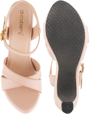 Dressberry Women Heels(Pink , 4)