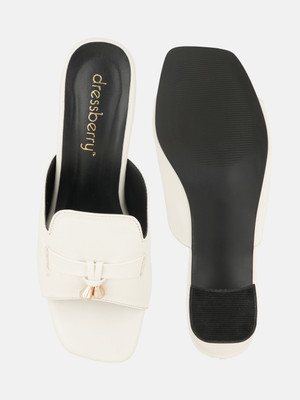 Dressberry Women Heels(White , 6)