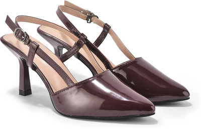 Glory collection Women Heels(Maroon , 4)